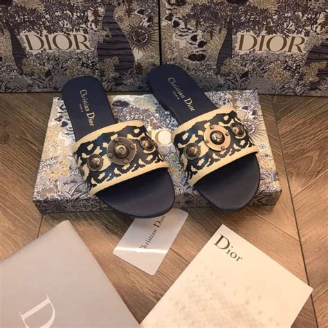 dior floral slides|christian dior slides for sale.